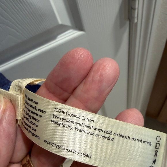 Eileen Fisher Scarf two-tone blue windowpane pattern Made in India - Picture 6 of 6